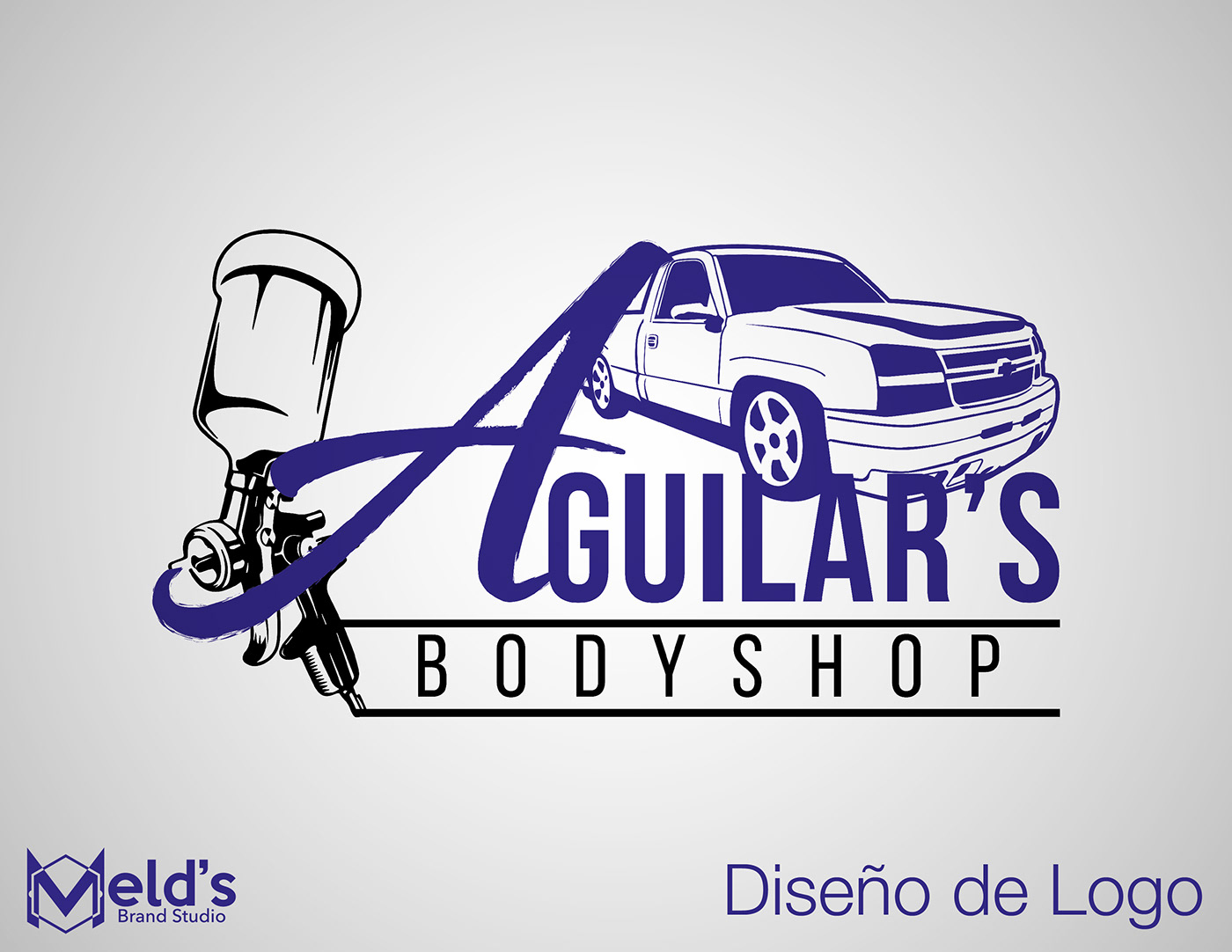 BodyShop branding  diseño garage logo trucking