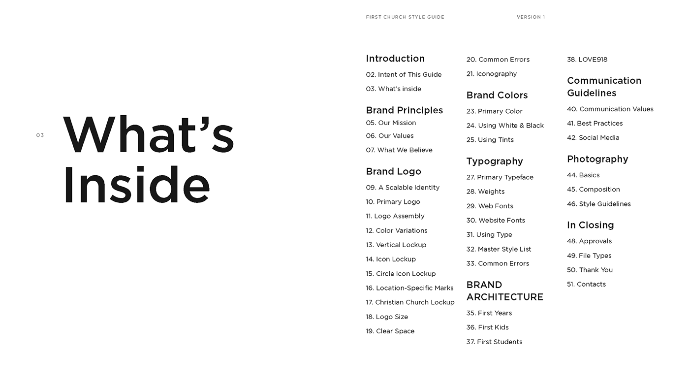 InDesign Style Guide