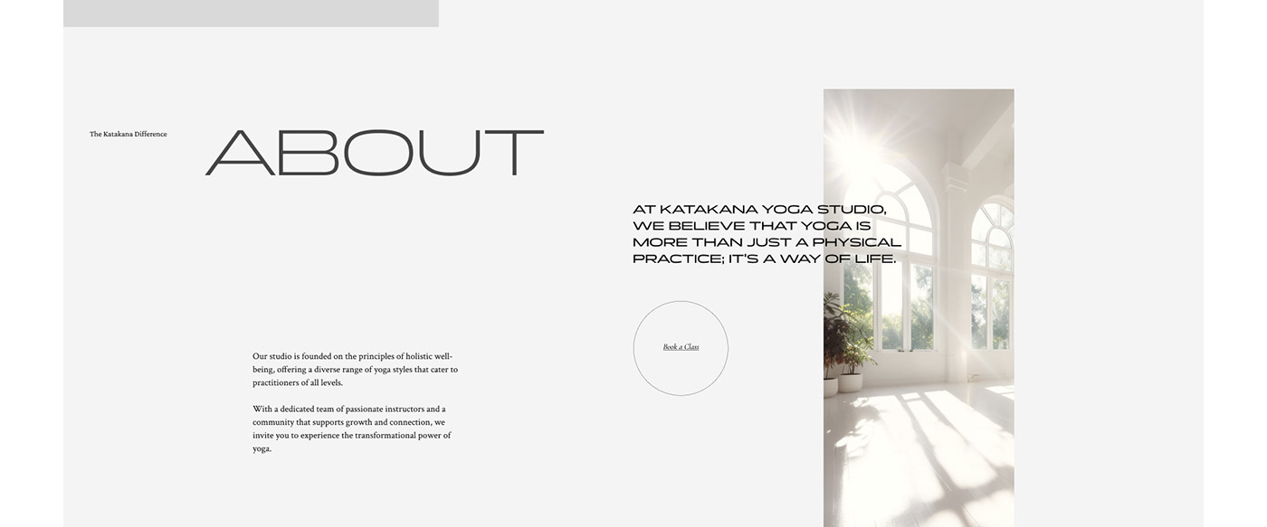 Web Design  Figma landing page Website ui design UI/UX yoga studio minimal sydney Modern Design