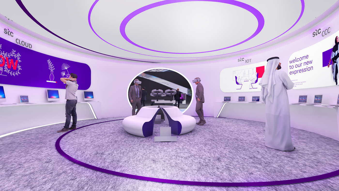 3D dubai Event Exhibition  Gitex model Stand Technology UAE Bahaa eldin Mohamed