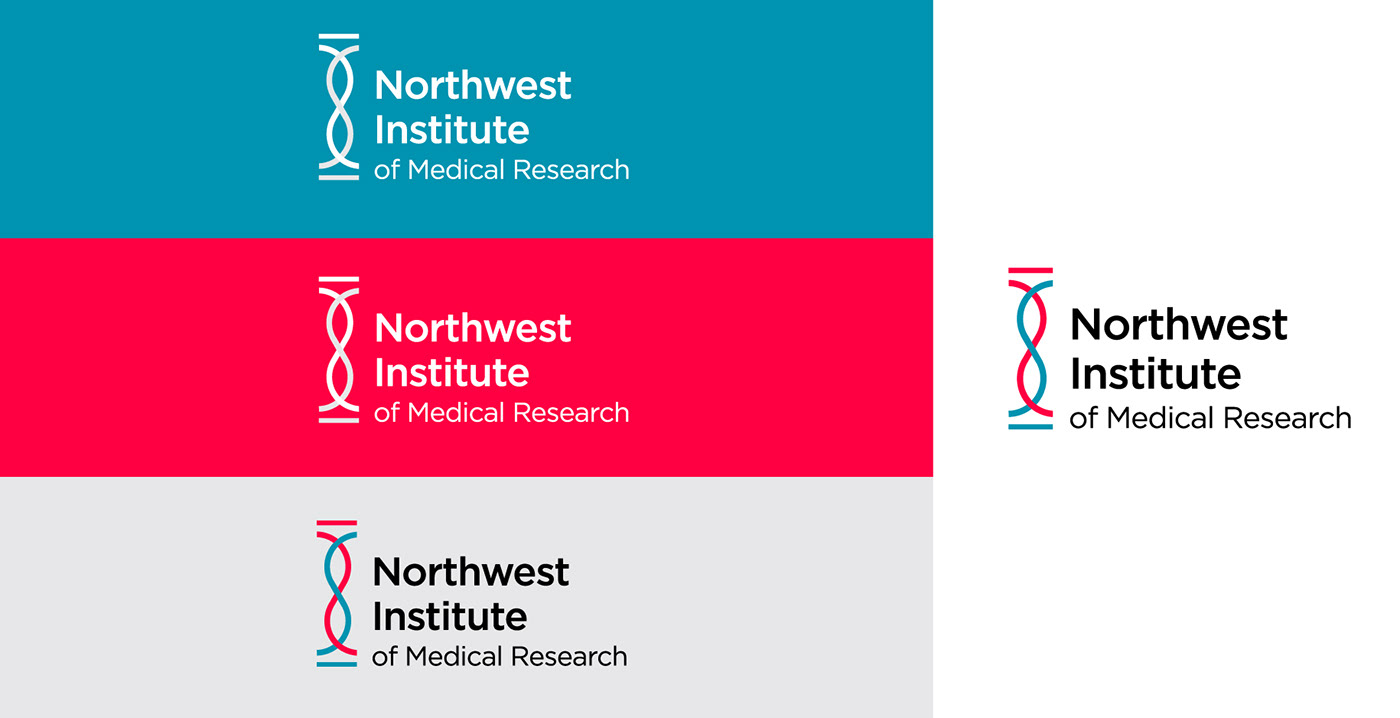 branding  DNA identity institute logo logomark medical research science wordmark