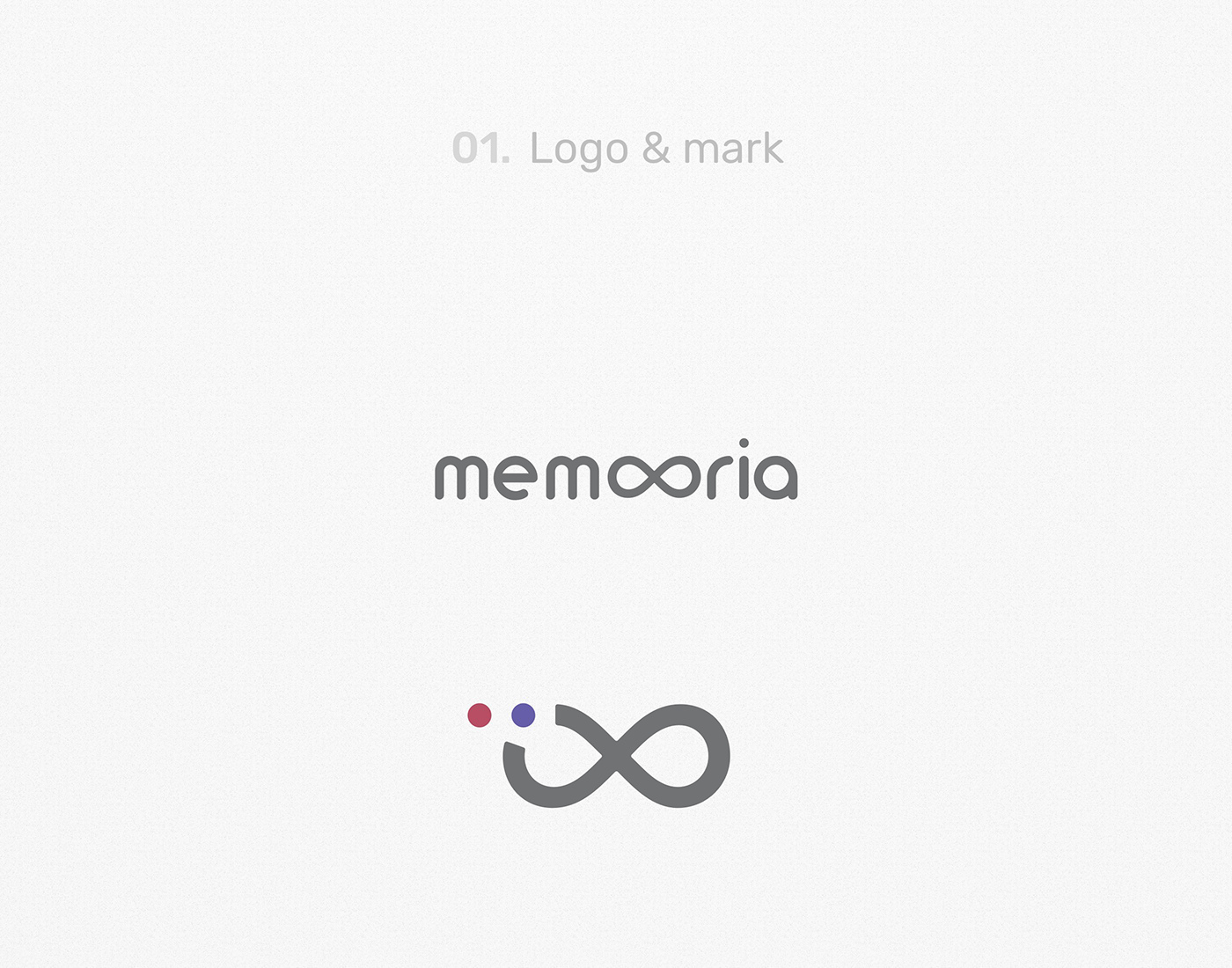 Logotype and logo mark of Memooria