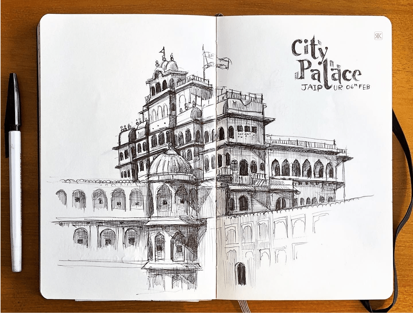 architecutre culture drawings heritage India Rajasthan RoadTrip sketches Stories trip