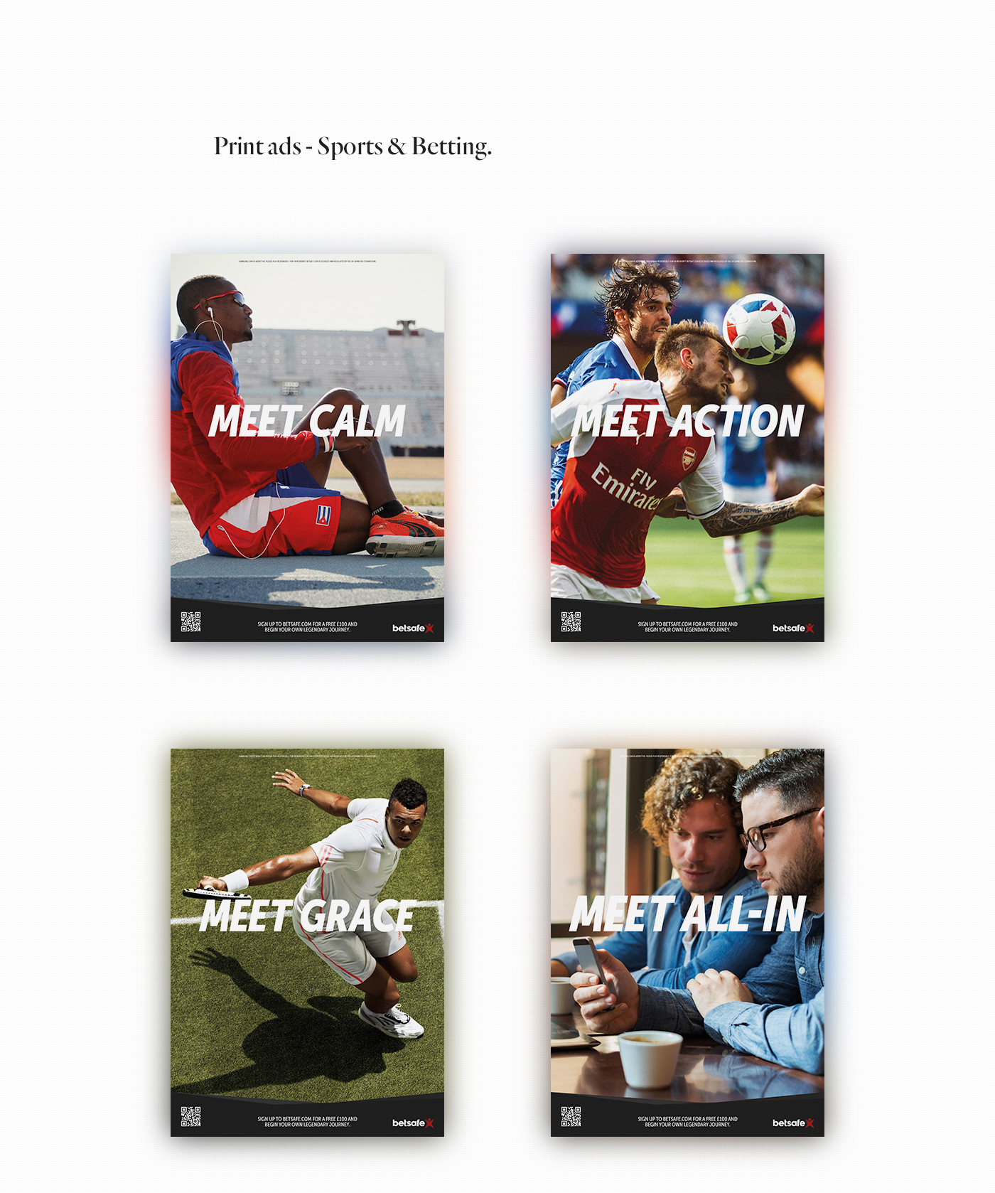 campaign Advertising  print Website social sports digital betting