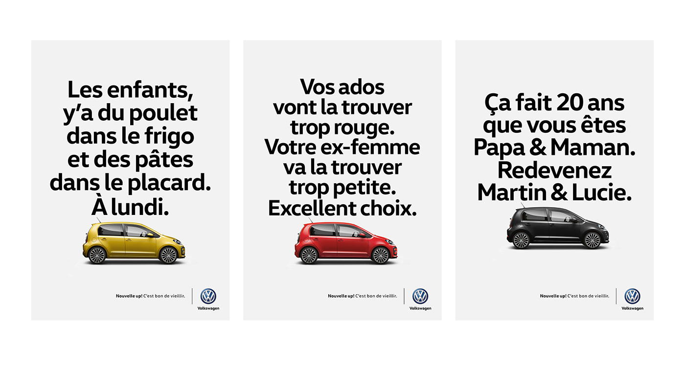 volkswagen Print campaign press release Advertising  up! caroline lorin charlotte roux DDB Paris Clio Awards silver winner