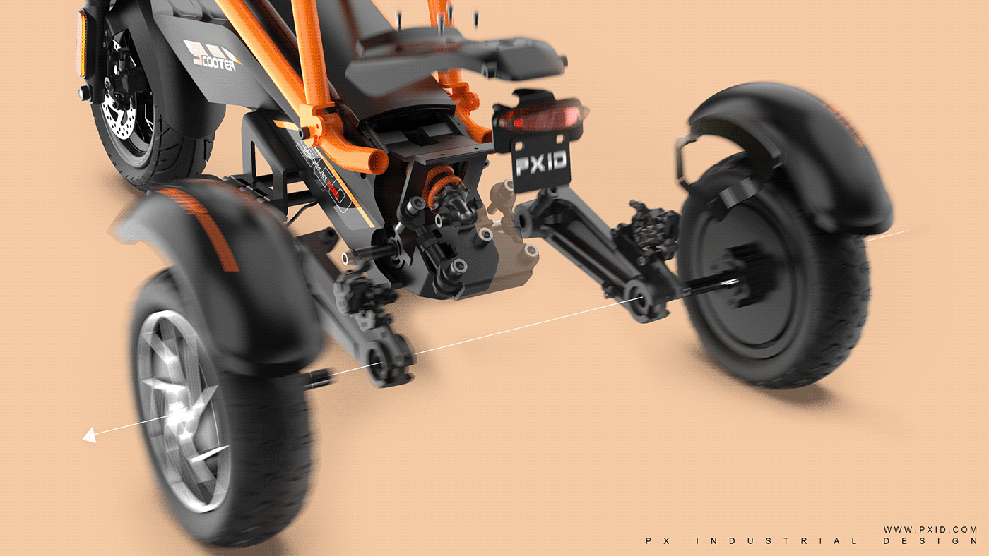 Bike design designer Escooter industrialdesign productdesign ride Scooter Travel