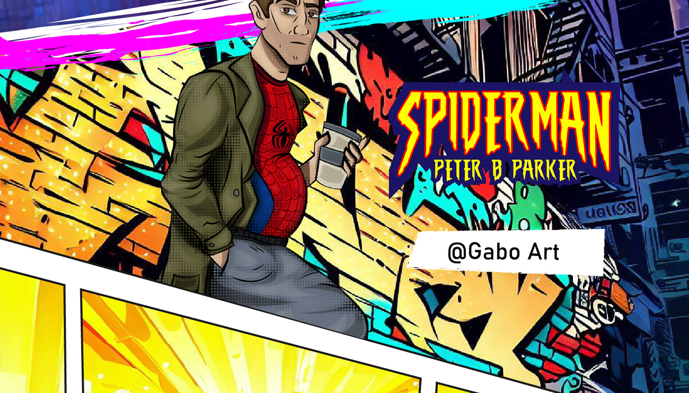 ilustracion digital illustration spiderman spiderverse spider gwen