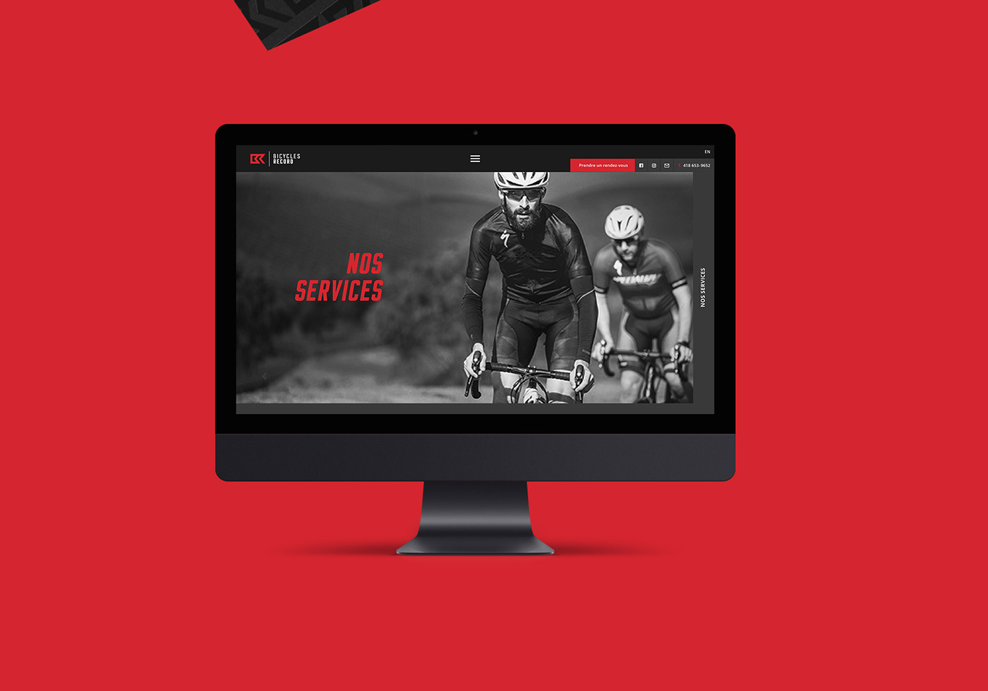 Bike velo sport brand design Logotype activité Web ux UI