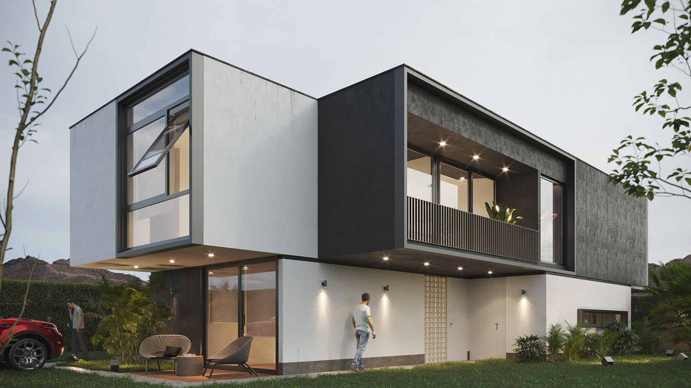 3D architecture archviz corona design exterior interior design  modern Render visualization