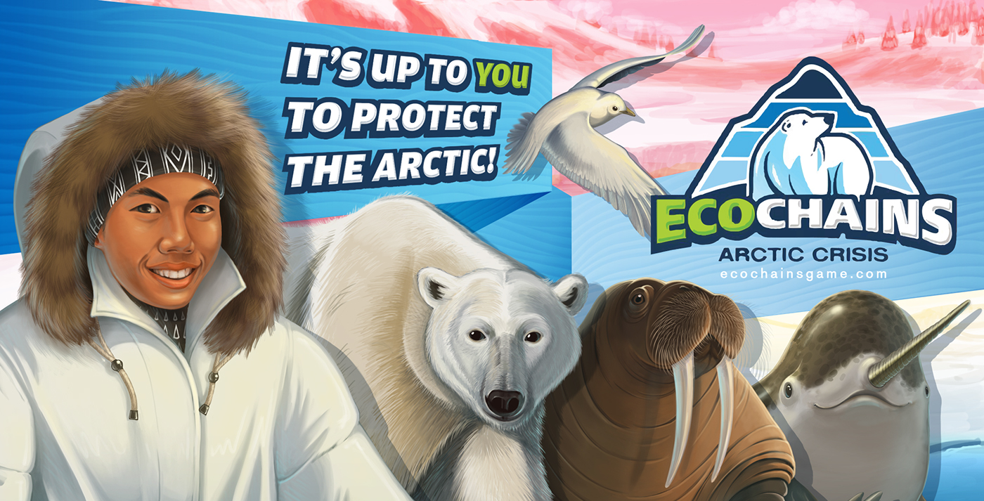 EcoChains Teachers College Columbia University Polar Hub Arctic animals serious games