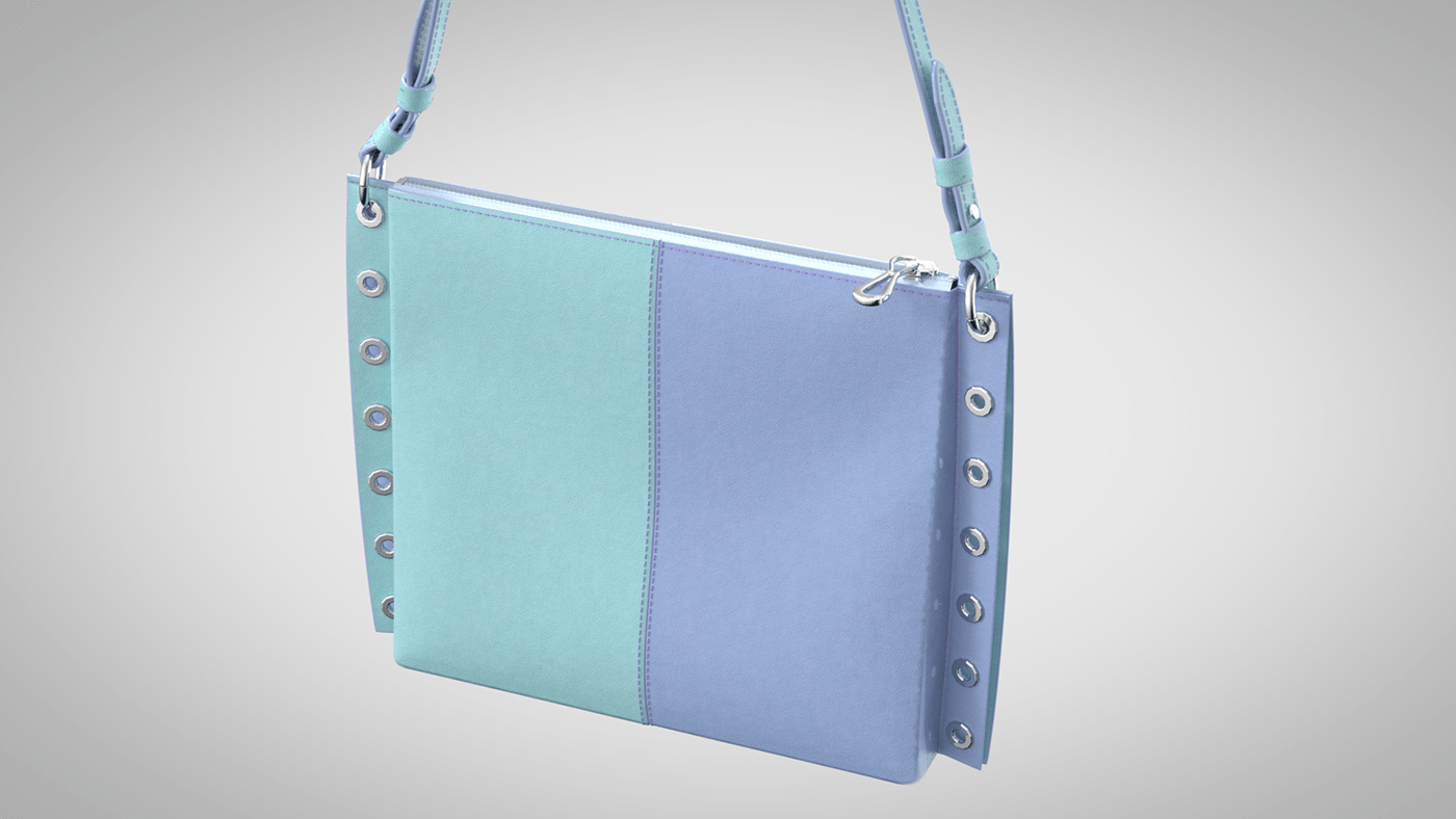 3D bag Fashion  handbag leather bag model pattern product product design  shoulder bag