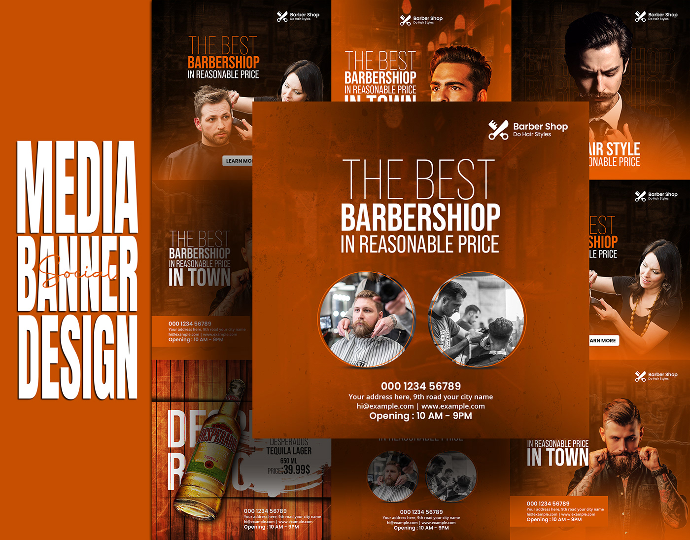barber shop social media Instagram Post Social Media Design Socialmedia Social media post visual identity barbershop hair