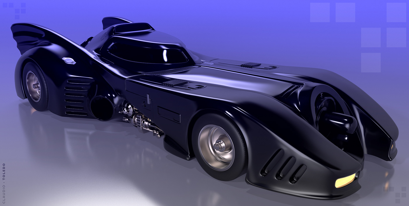 Vehicle Render clayrender gothic 3d modeling