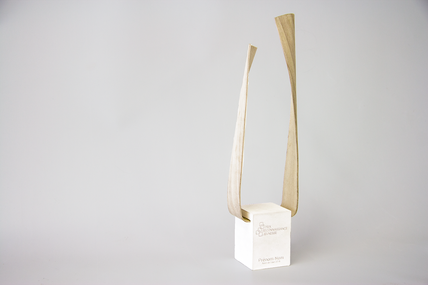 trophy youth wood cintrage Plâtre award Ipséité