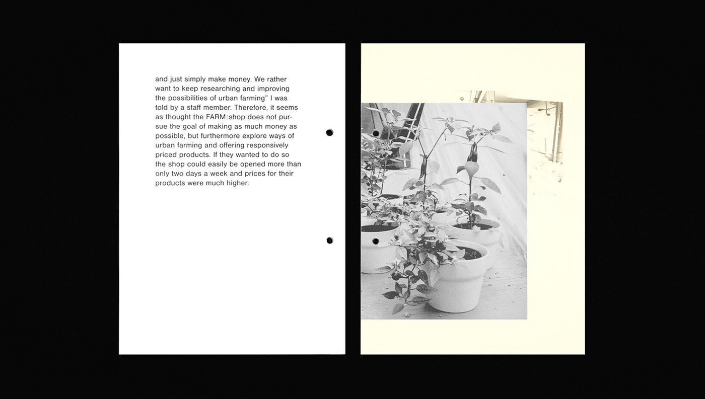 Urban journal essay black & white central saint martins text magazine greyscale print screenprint minimal farming