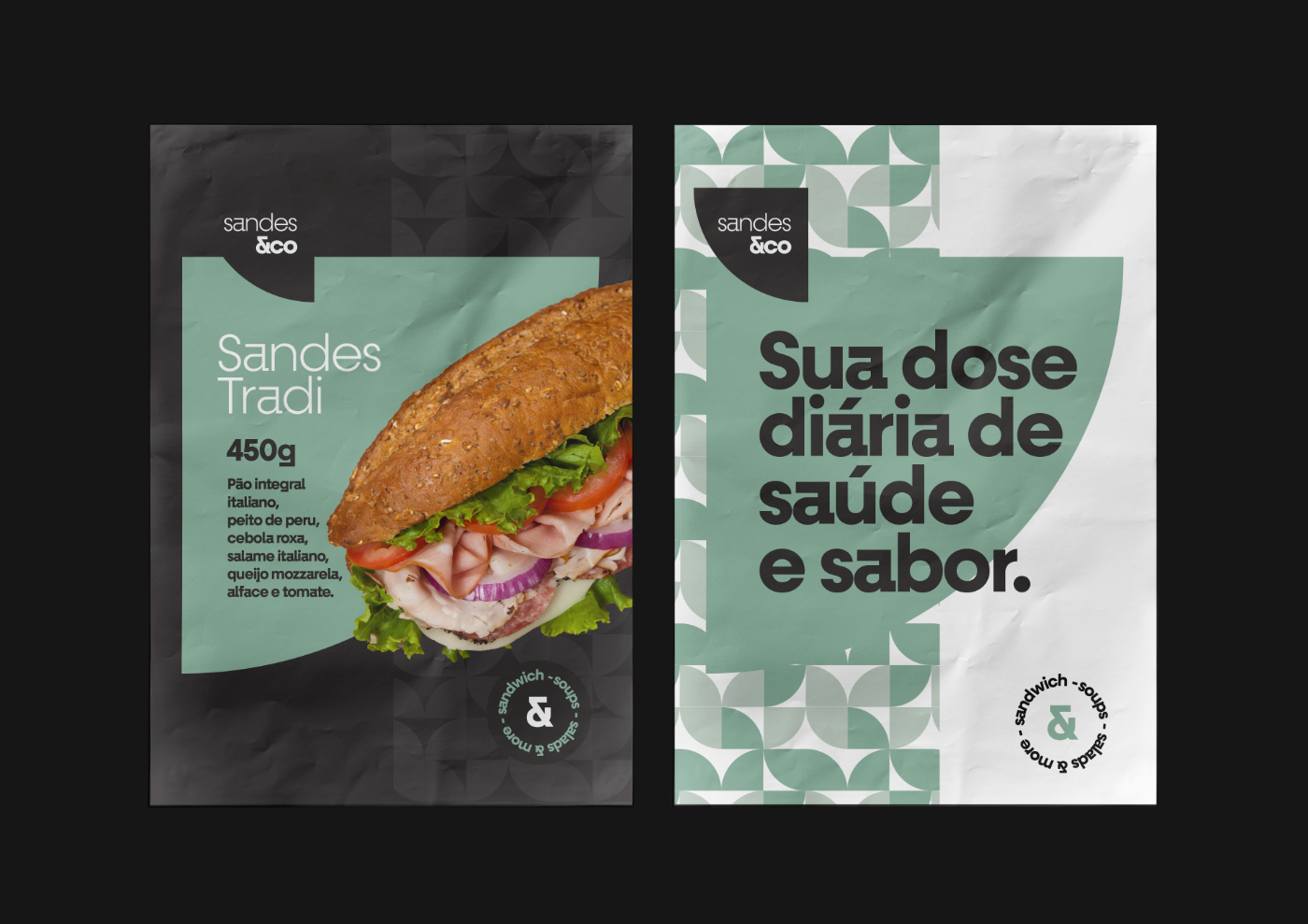 sandwich logo marca identity snack franquia minimalist creative