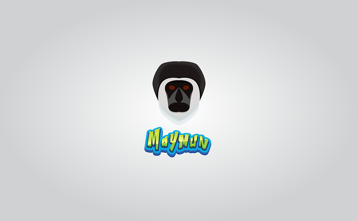 Icon logo branding  Character design  ILLUSTRATION  monkey animal