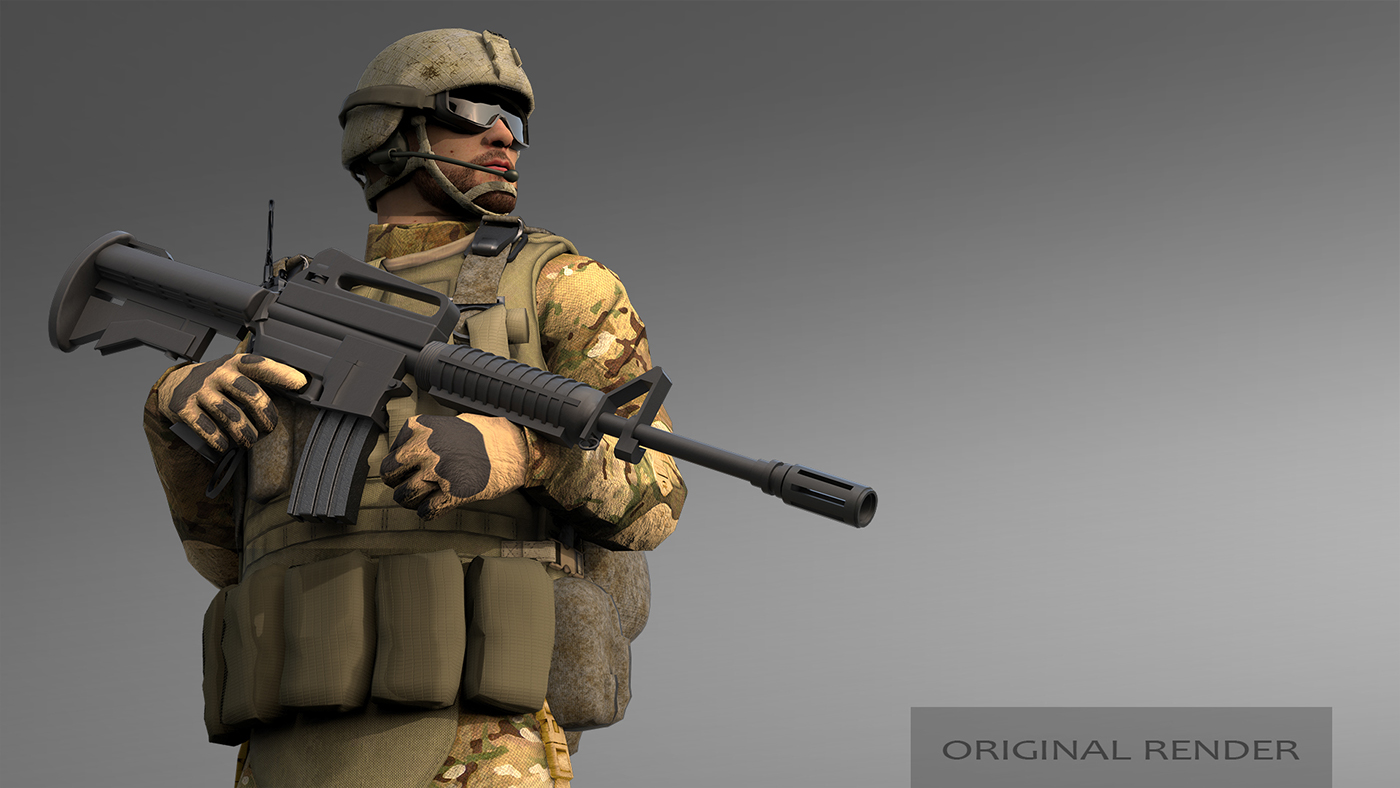 CGI army Military Veterans Day soldier