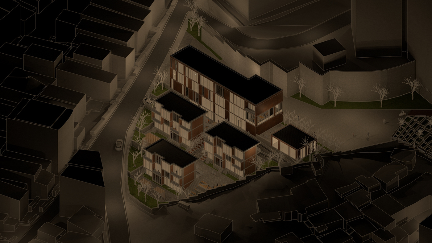 3dmodel architecturalschool architecture concept design HotelArchitecture hoteldesign rendering schoolproject slum