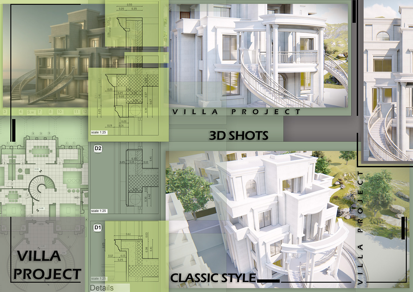 house architecture visualization Render exterior 3D