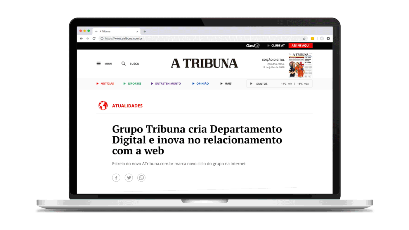jornal news noticia portal jornalismo feed tags digital Reading Leitura