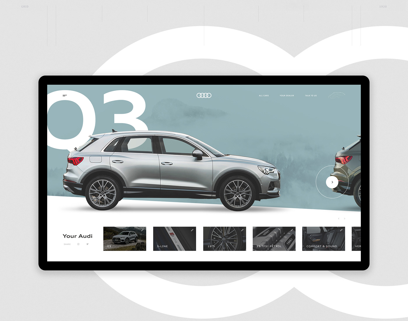 Webdesign UI ux interactivity digital Interface Website Photography  automotive  