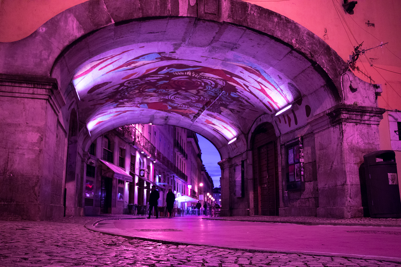 Lisbon lisboa Street rua cor de rosa rose Mexican Food  Shadows colors
