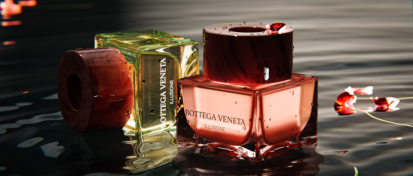 design Fragrance perfume bottle product visualization Render cosmetics beauty 3D