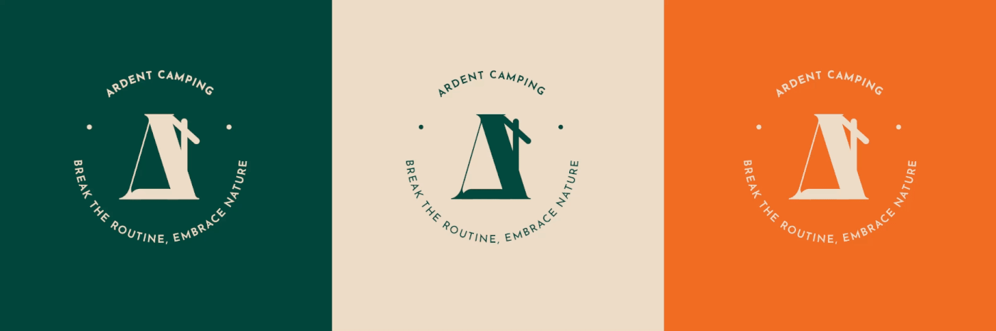 visual identity camping campaign graphic design  design brand identity trekking Travel Outdoor