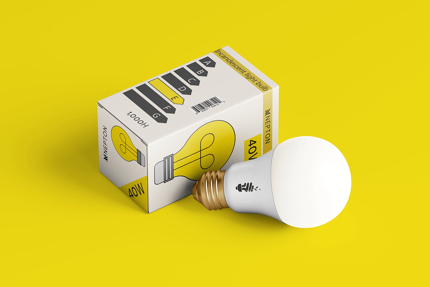 box design light light bulb Packaging