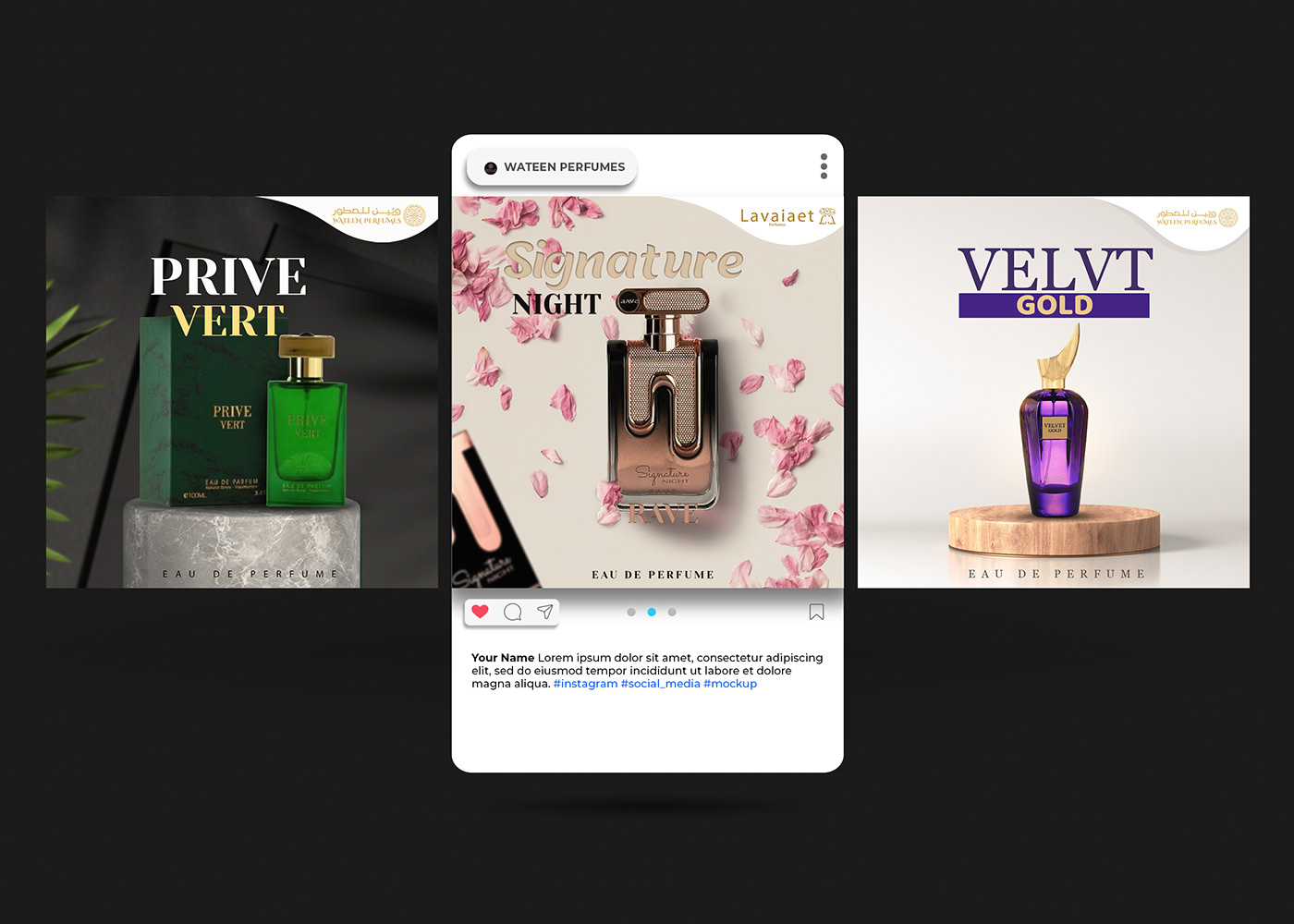cosmetics design designs graphicdesigns media perfume social Socialmedia