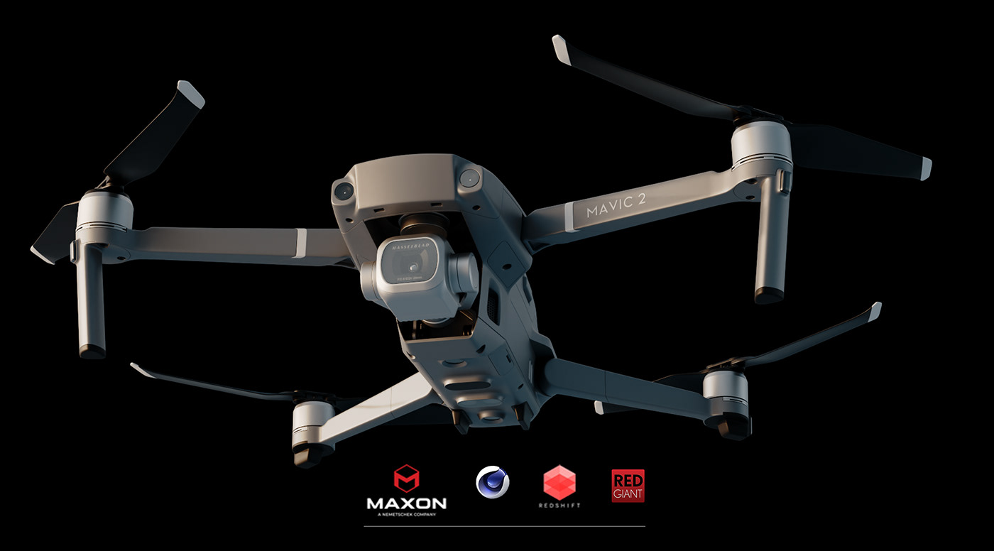 after effects c4d cinema 4d Digital Art  DJI Mavic Pro drone photoshop Product Rendering redshift visualization