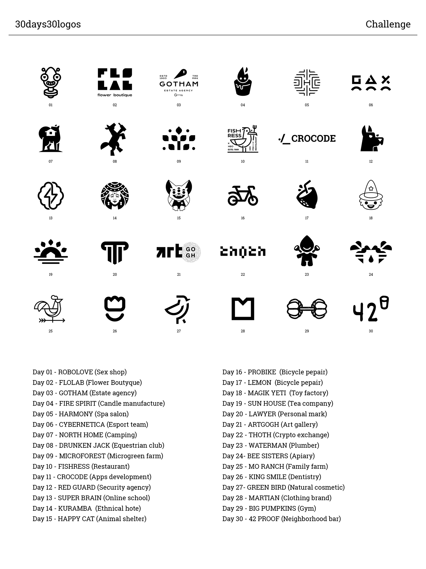 challenge logo logocollection logofolio Logotype marks simple