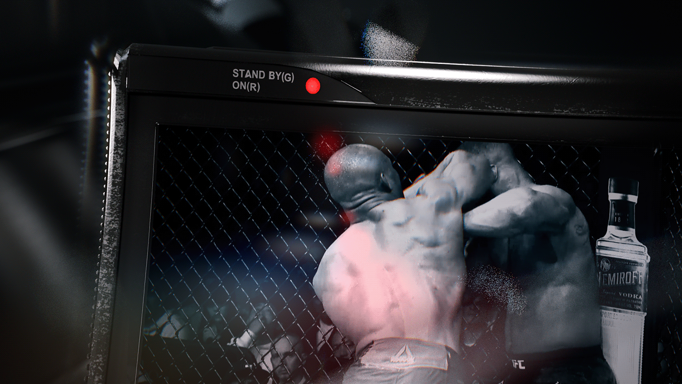 animation  cinema4d Covington design fightflashback houdini motion graphics  redshift UFC Usman