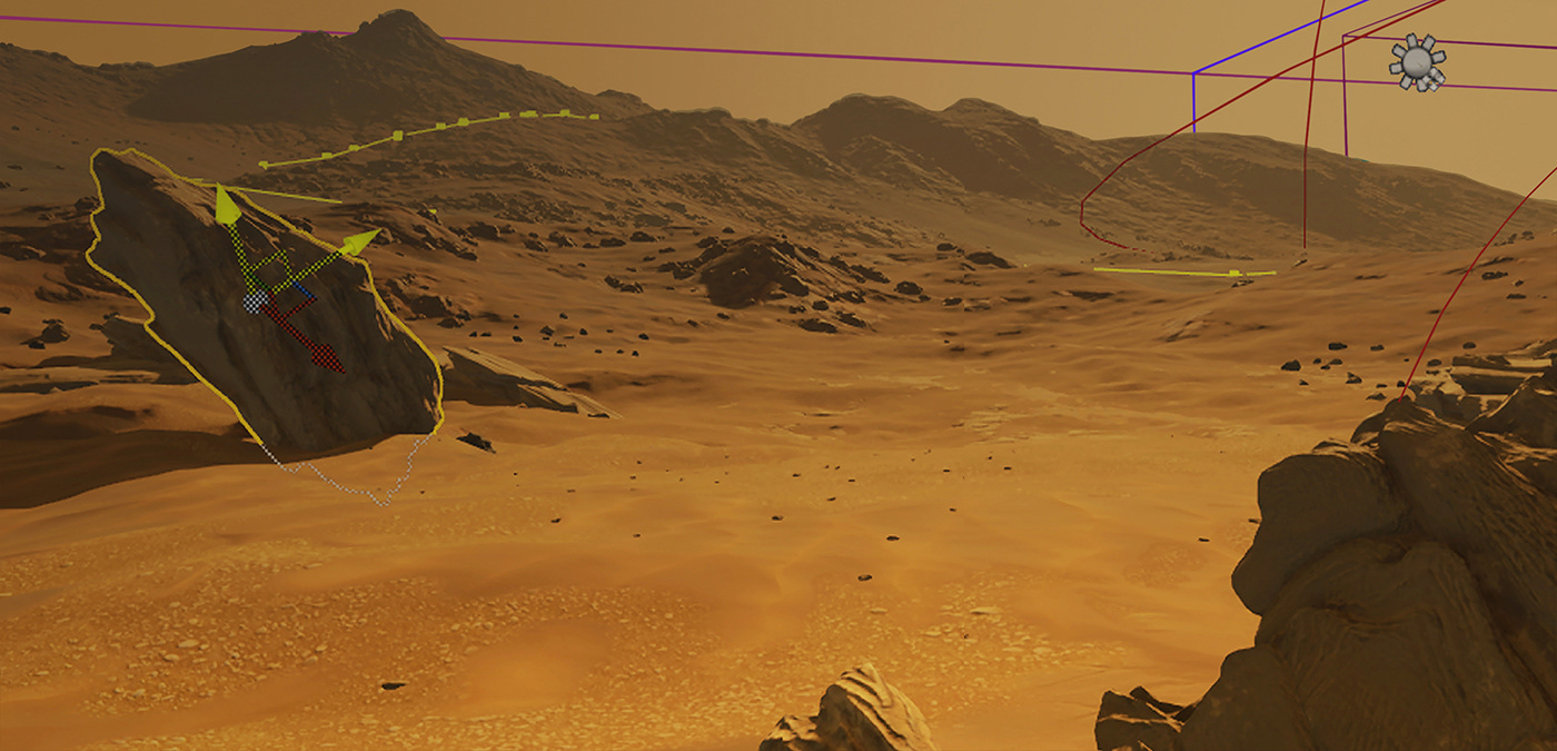 HUD vr AR mars Space  planet game UI ux simulation
