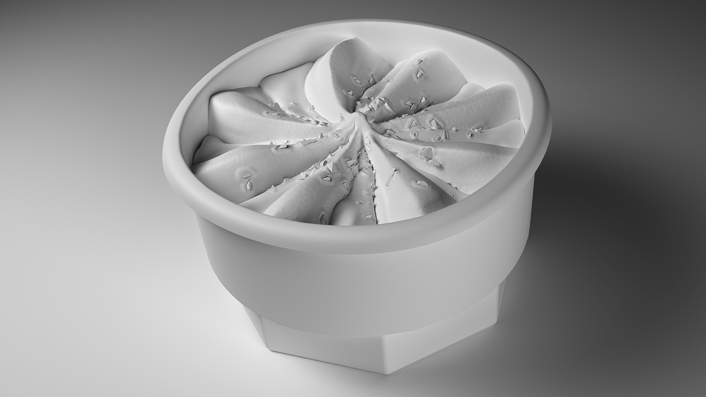 ice cream CGI 3D Sculpt Food  nestle