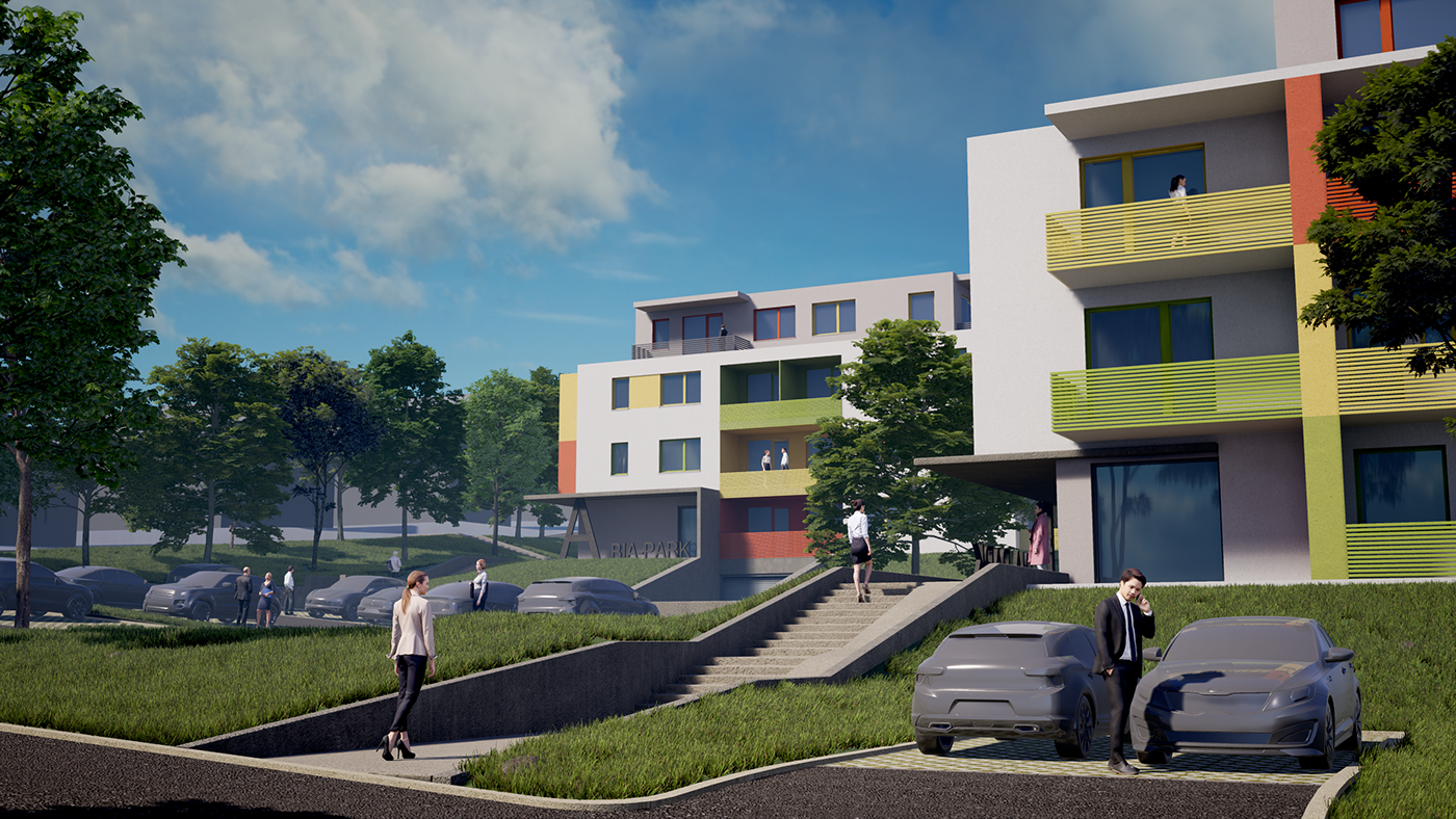architecture visualization 3D realtime Unreal engine residental Park building Plan