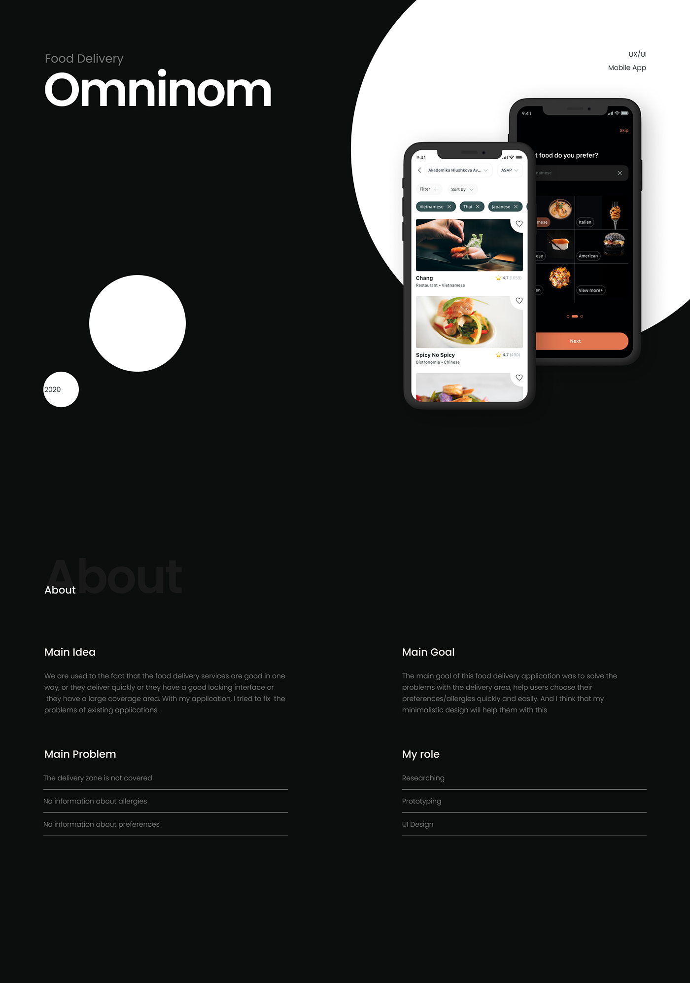 concept app design Interface mobile product design  UX Research delivery Food  ux/ui