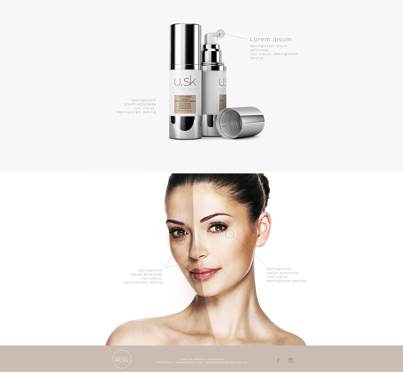 cosmetics beauty medical science care skin manipulation photoshop woman Advertising 