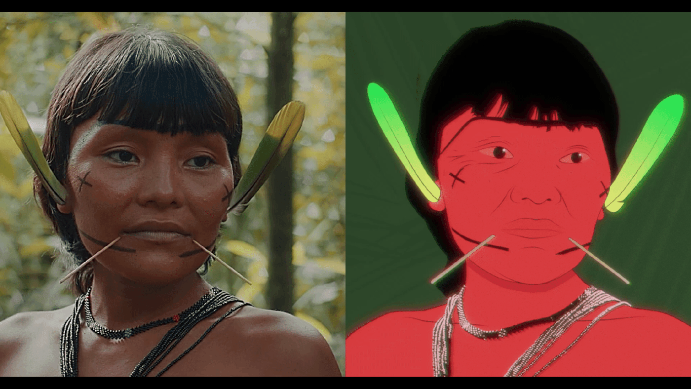 2D Animation ailton krenak animation  ArtDirection Brasil CreativeDirection indigena indigenous motion design rotoscopia
