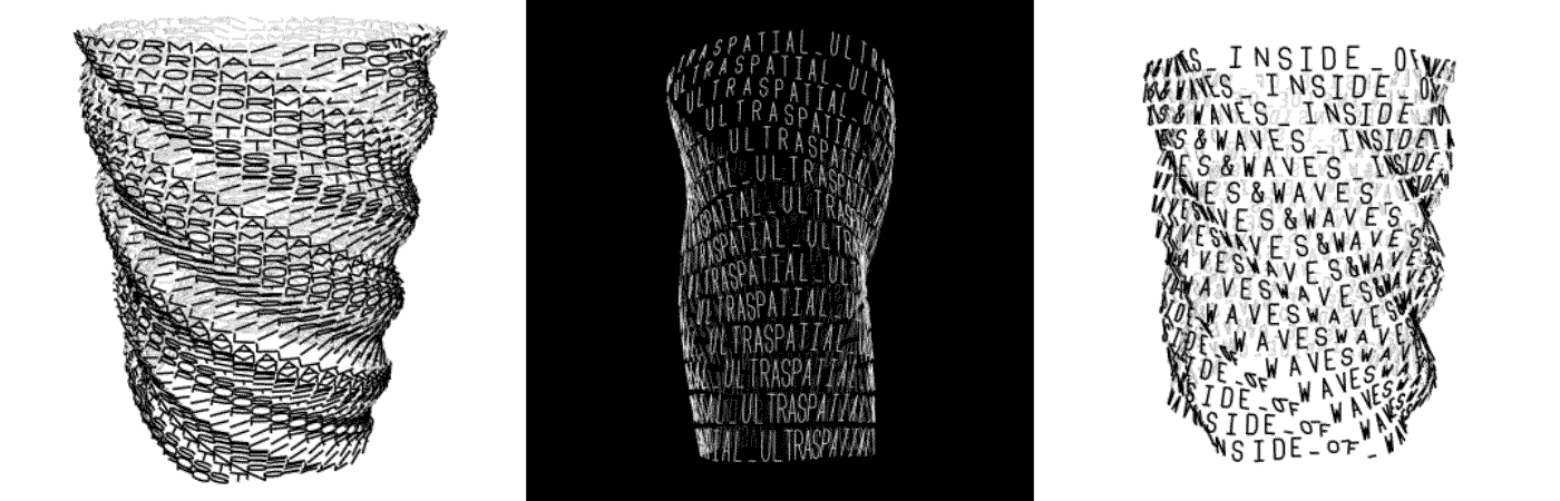 kinetic typography typography motion graphics code graphic design processing generative Variable type animation branding