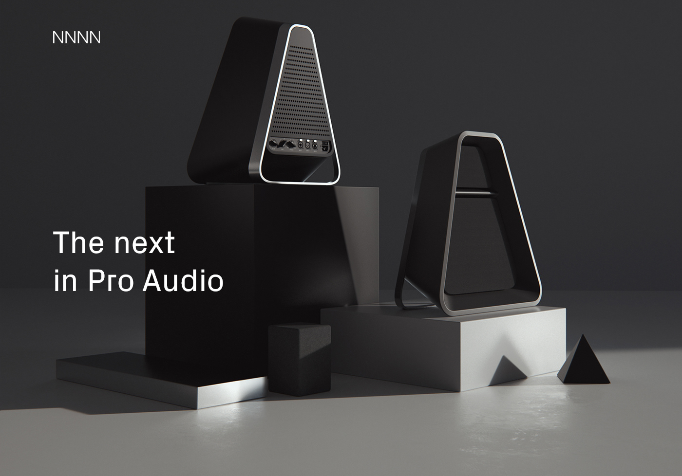 3D Audio branding  industrial octane product speakers visualization