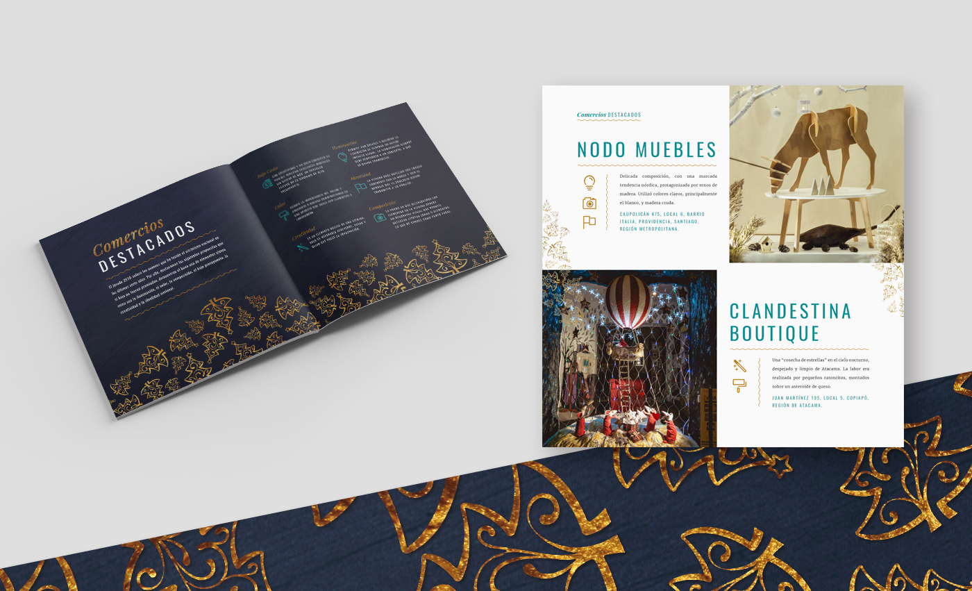 editorial gold Christmas book showcase branding  typography   Layout graphic design  book design