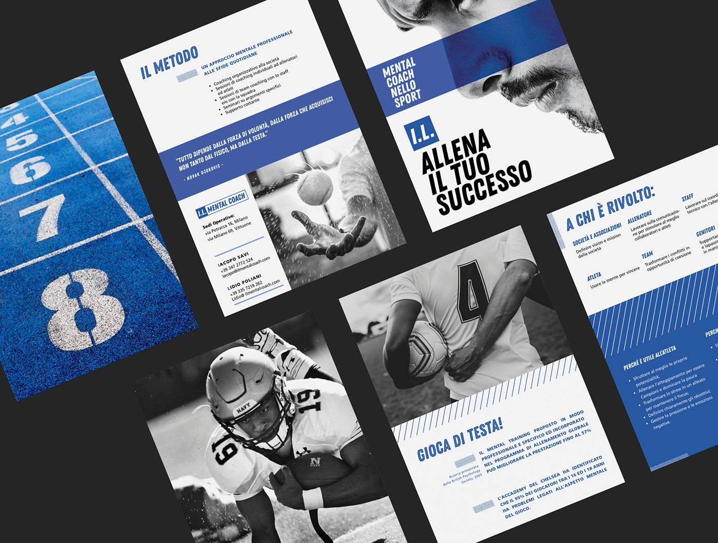 Webdesign sport graphic blue