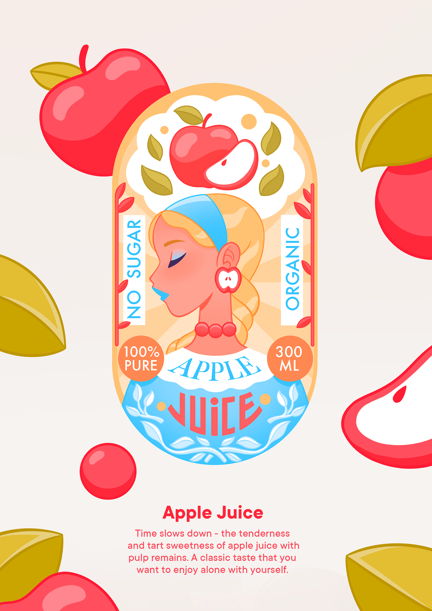 animation  bottle brand identity Character design  drink Fruit ILLUSTRATION  juice Juice Packaging Label