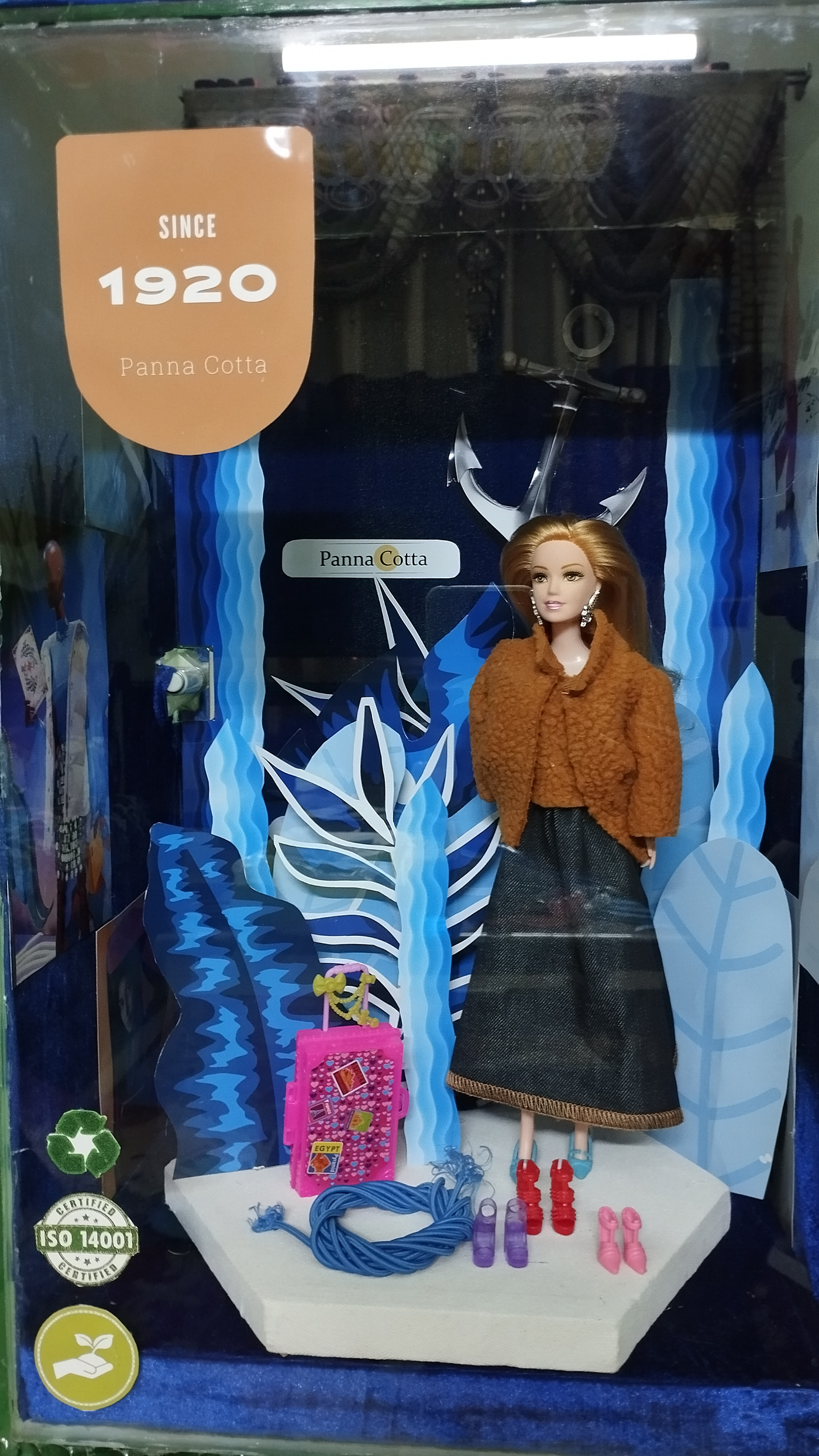 Display Window Display fashion design Visual Merchandising fashion styling Retail design Fashion  barbie blue Ocean