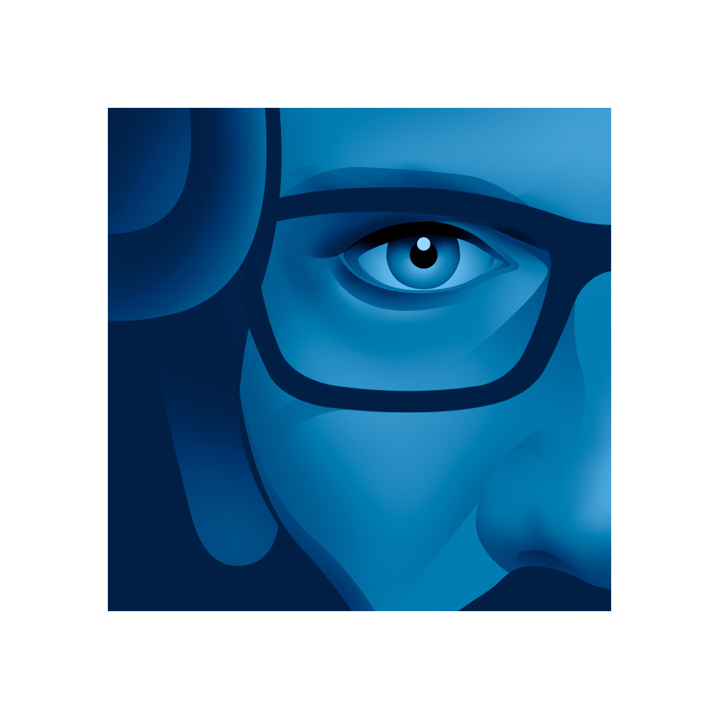 eyewear portrait symmetry monochrome man male Minimalism face blue