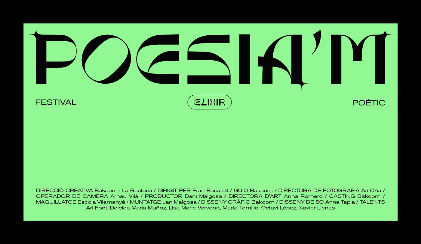 design elixir festival Film   graphic design  poem POESIA'M Poetry 