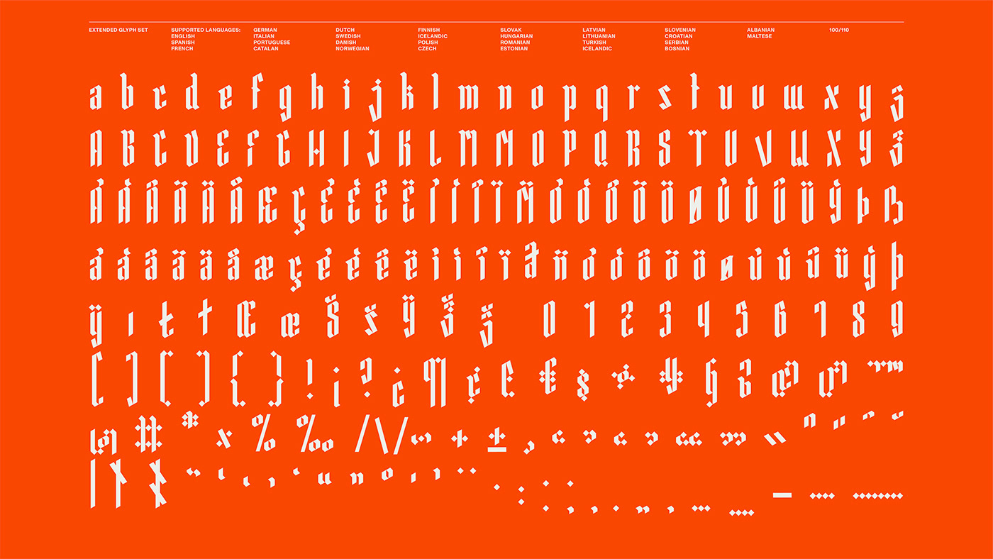 typeface design type design typography   typography design specimen