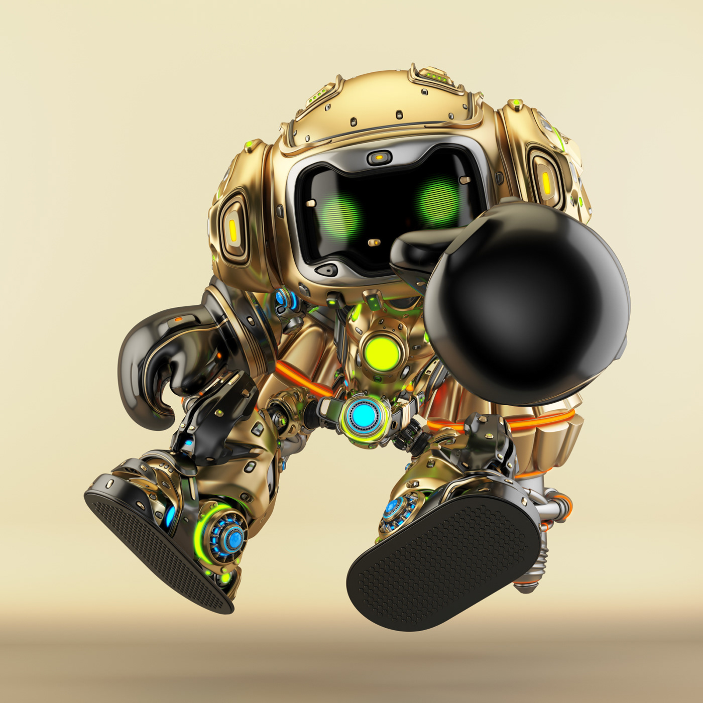 robot mecha Boxer nft toy Scifi cute rocket lovely Character